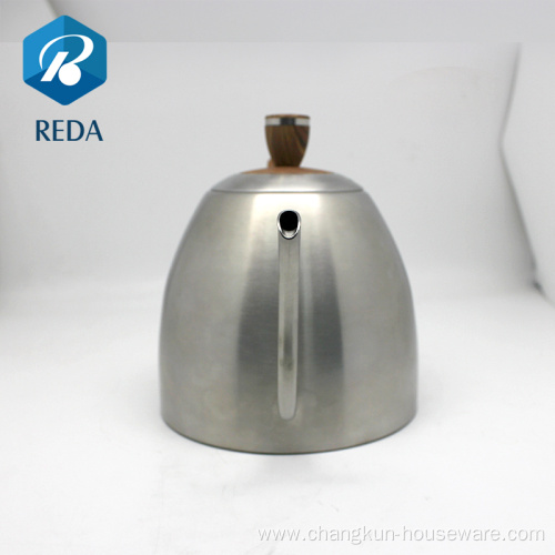 REDA High quality wooden handle enamel coffee kettle